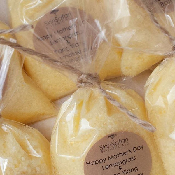 Aromatherapy Yellow Bath Salts Natural Custom Favors