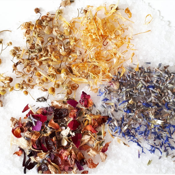 Botanicals Herbs, Lavender, Chamomile, Calendula, Rose, Corn flower