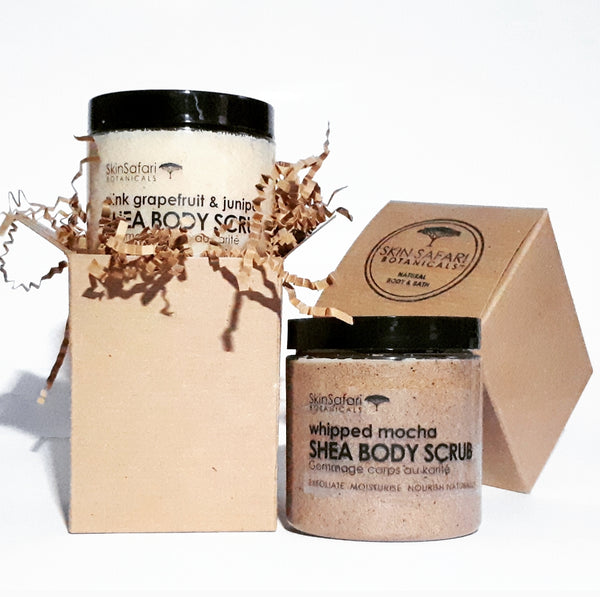 Body Sugar Scrub, All Natural with African Shea Butter & Plant Ingredients