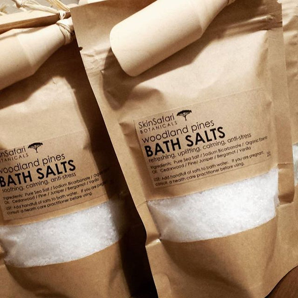 Aromatherapy Woodland Bath Salts with Free wood scoop