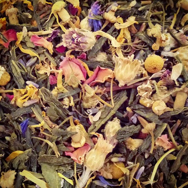 Blend of Organic Teas and Herbs in our Bath Salt Teas and Favors