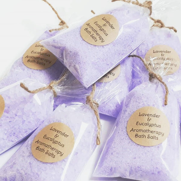 Aromatherapy Lilac Lavender Natural Bath Salts Custom Favors