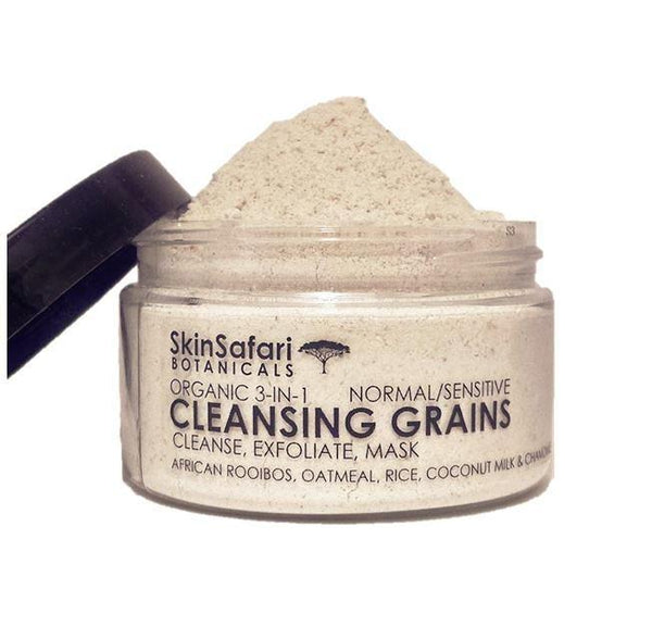 Organic Face Cleansing Grains, 100% natural